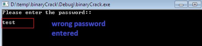 Wrong Password enter